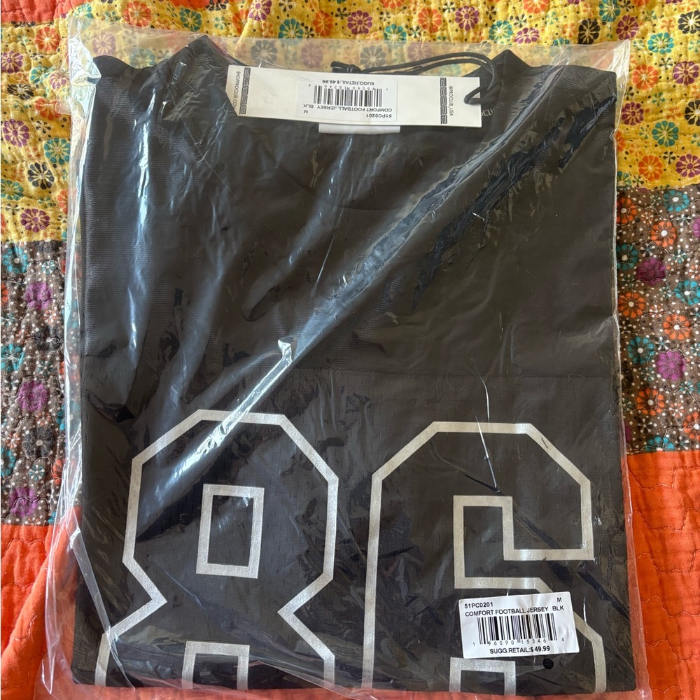 Black Football Jersey T-Shirt